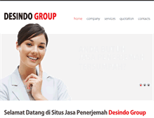 Tablet Screenshot of desindogroup.com